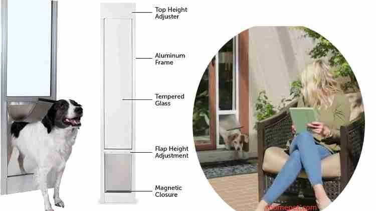 PetSafe Freedom Aluminum Patio Panel Sliding Glass Pet Door